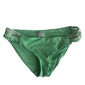 Becca Mint Green Crochet Swim Bikini Bottoms Sml